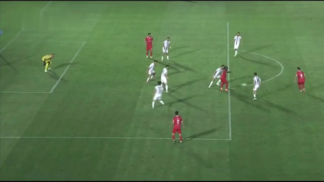 گل اول پرسپولیس به فولاد توسط علیپور