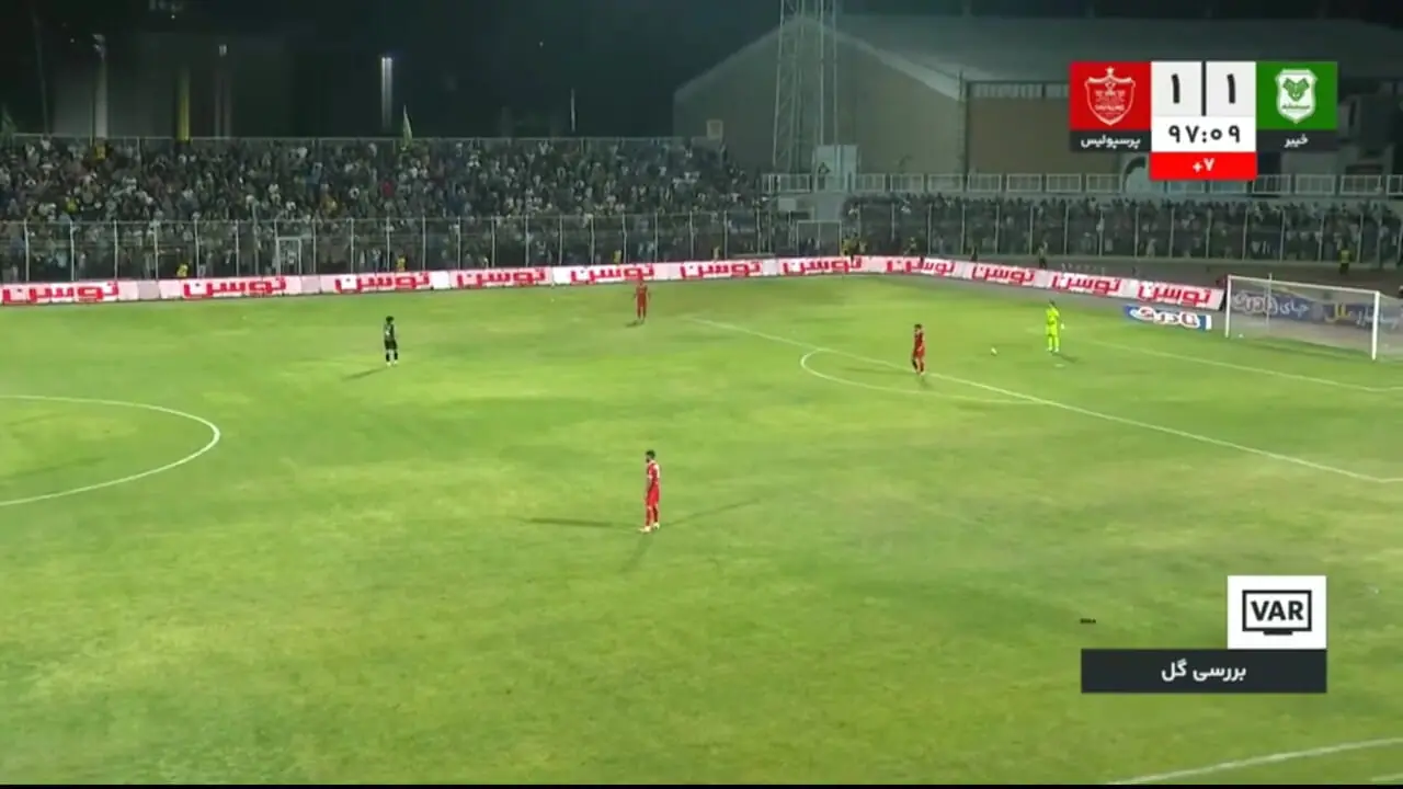گل دوم خیبر به پرسپولیس