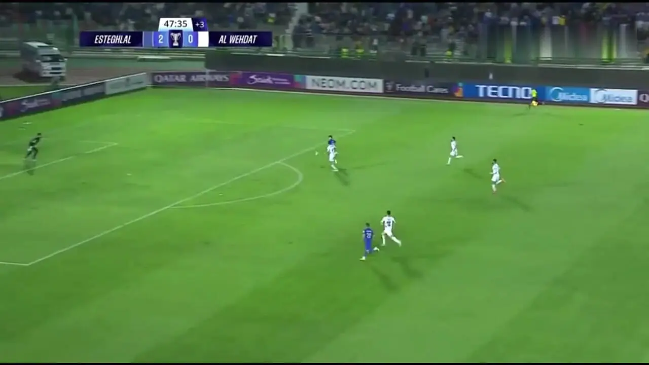 خلاصه بازی استقلال 2 - الوحدات 0