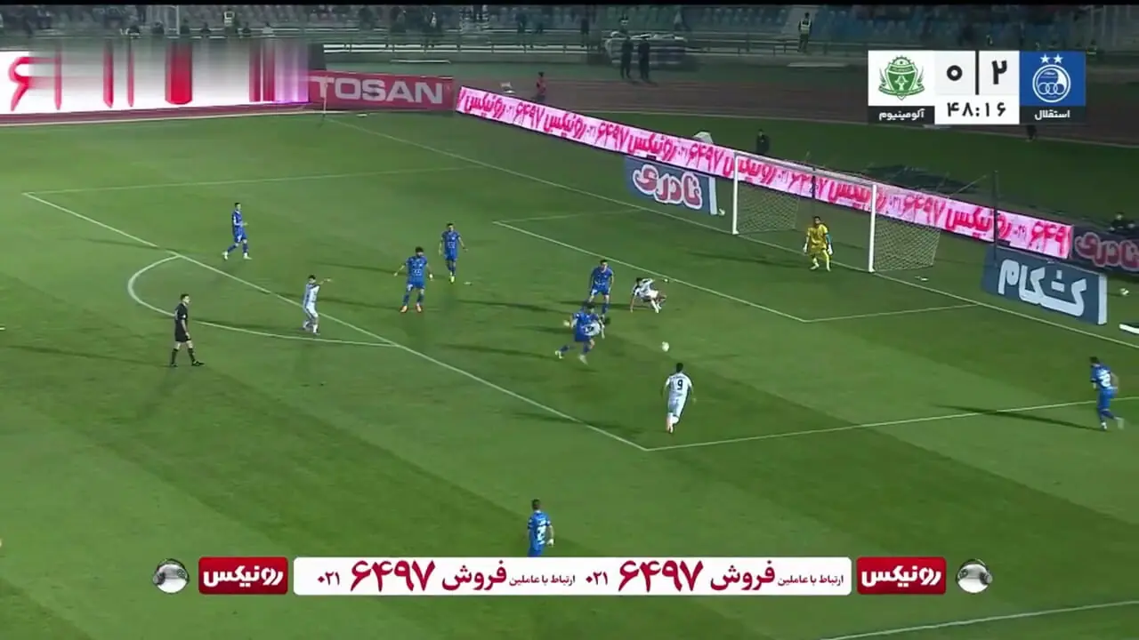 خلاصه بازی استقلال 3 - آلومینیوم 1