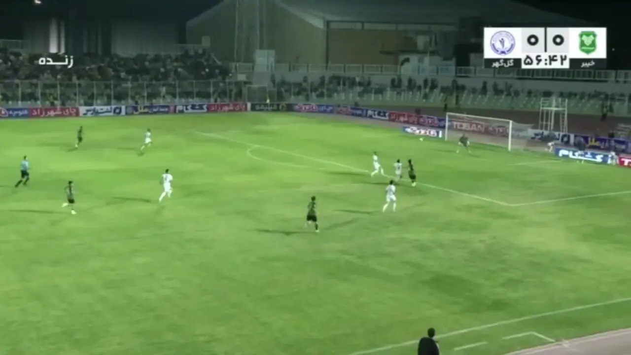 خلاصه بازی خیبر خرم آباد 0 - گلگهر سیرجان 0