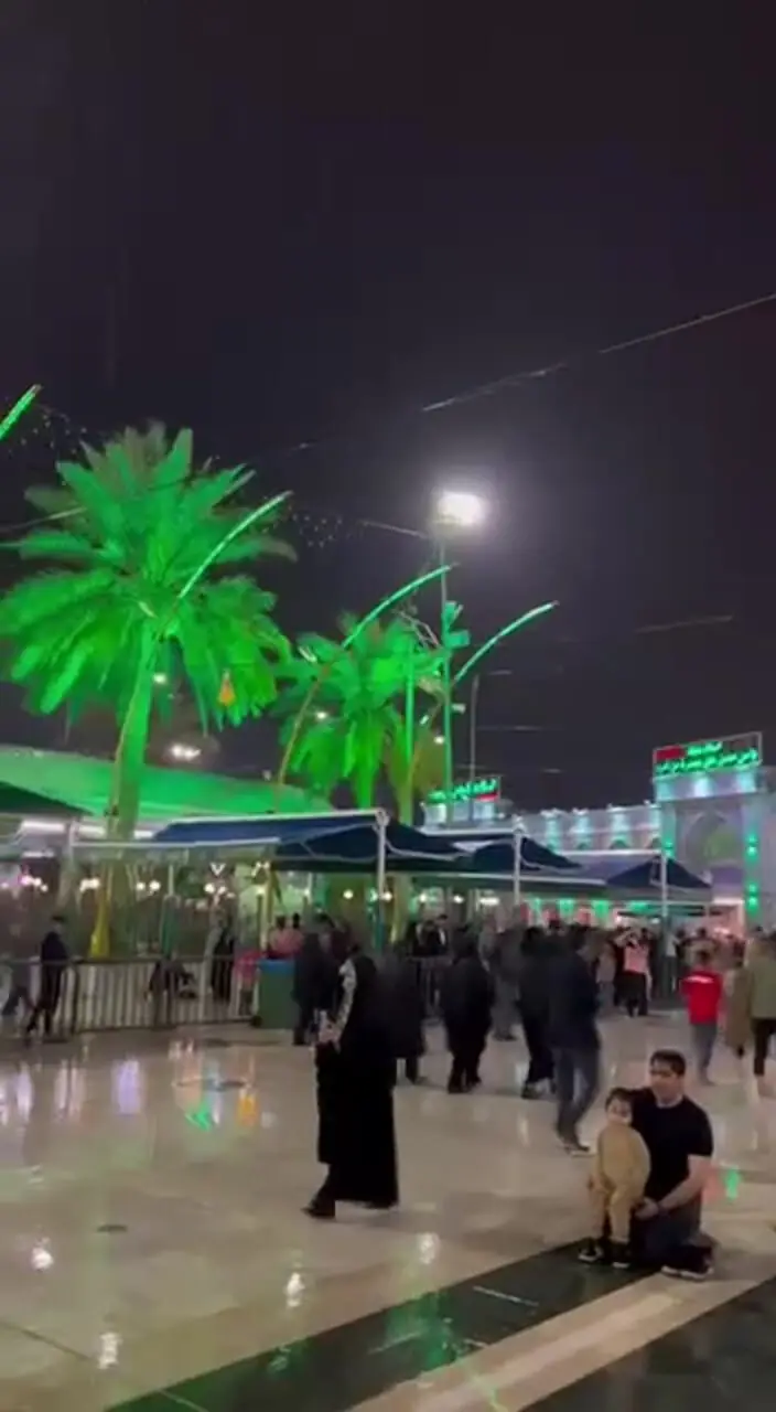 باران در بینالحرمین؛ صحنهای متفاوت و دیدنی