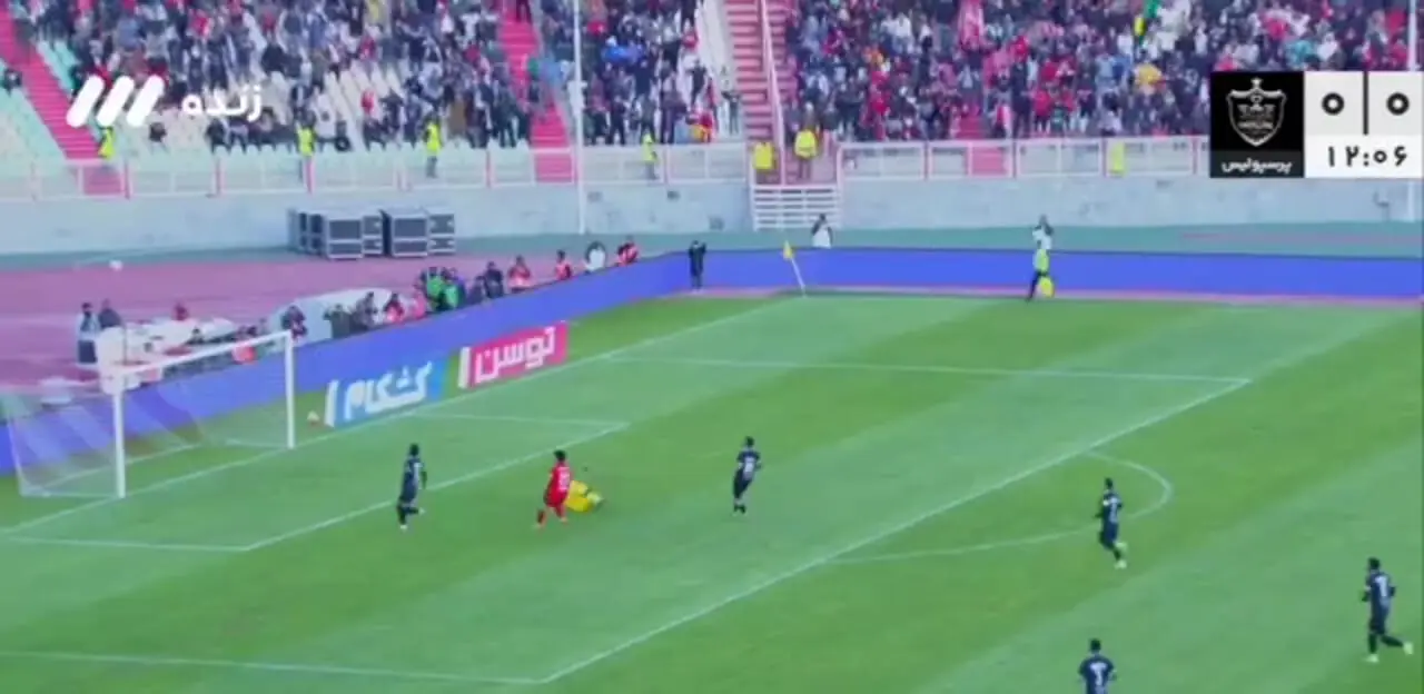 ۱۵ دقیقه طوفانی و درخشش نیازمند در قاب دروازه پرسپولیس