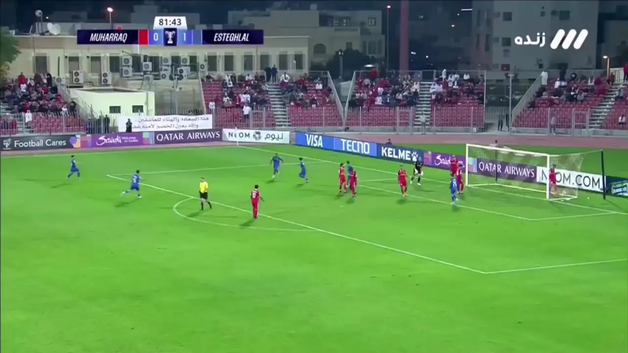 گل دوم استقلال توسط نازون؛ تیر خلاص استقلال به المحرق