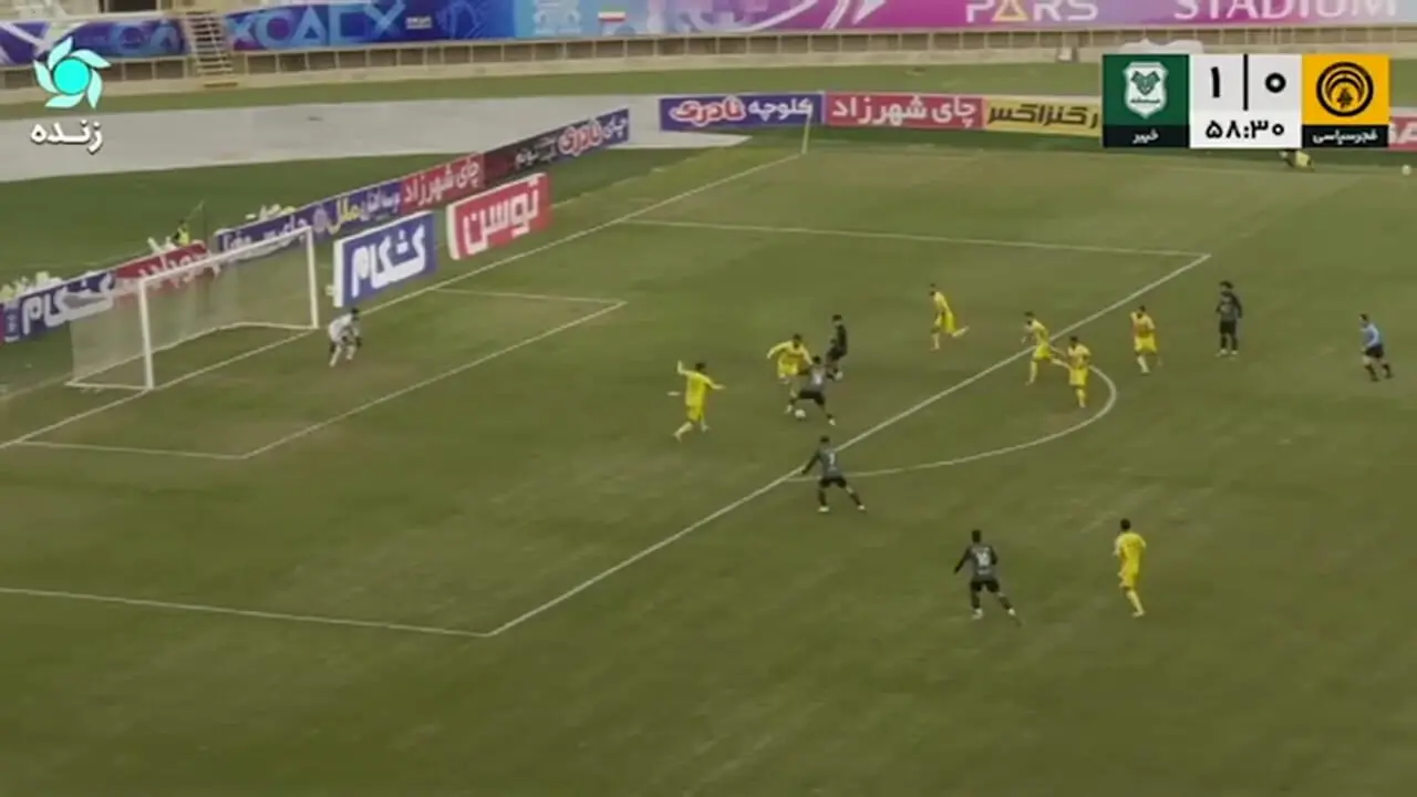 خلاصه بازی فجرسپاسی 2 - خیبر 1