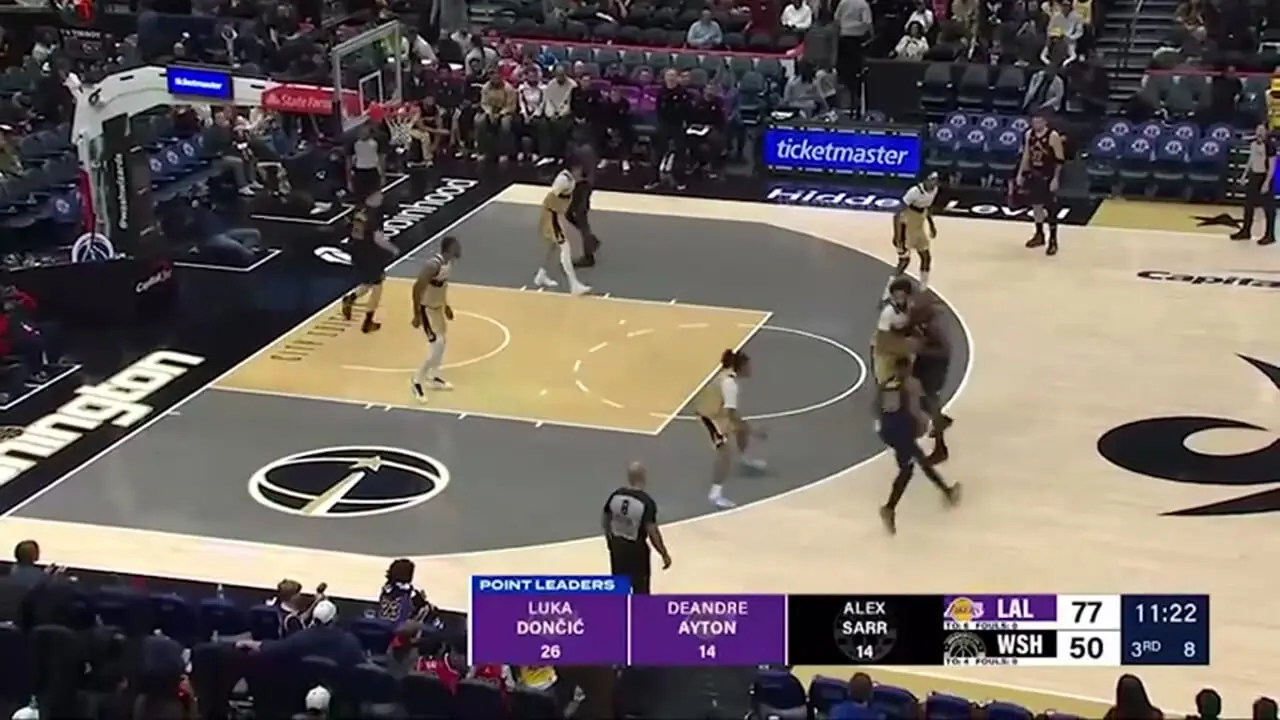 خلاصه بسکتبال واشینگتن ویزاردز - لس آنجلس لیکرز