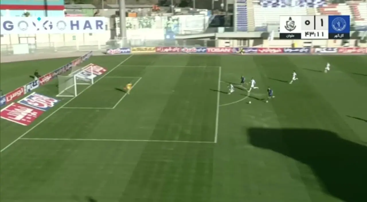 خلاصه بازی گل گهر 1 - ملوان 0
