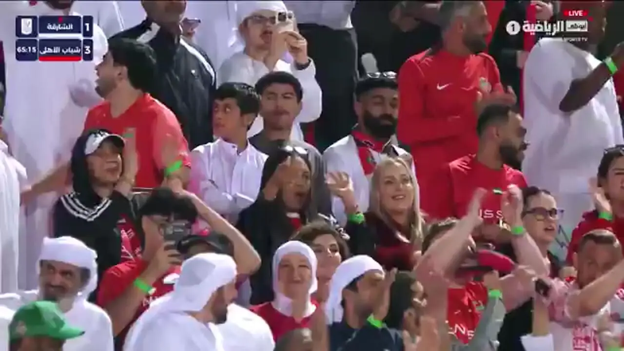 گلزنی سعید عزت‌اللهی در بازی امشب شباب الاهلی مقابل شارجه