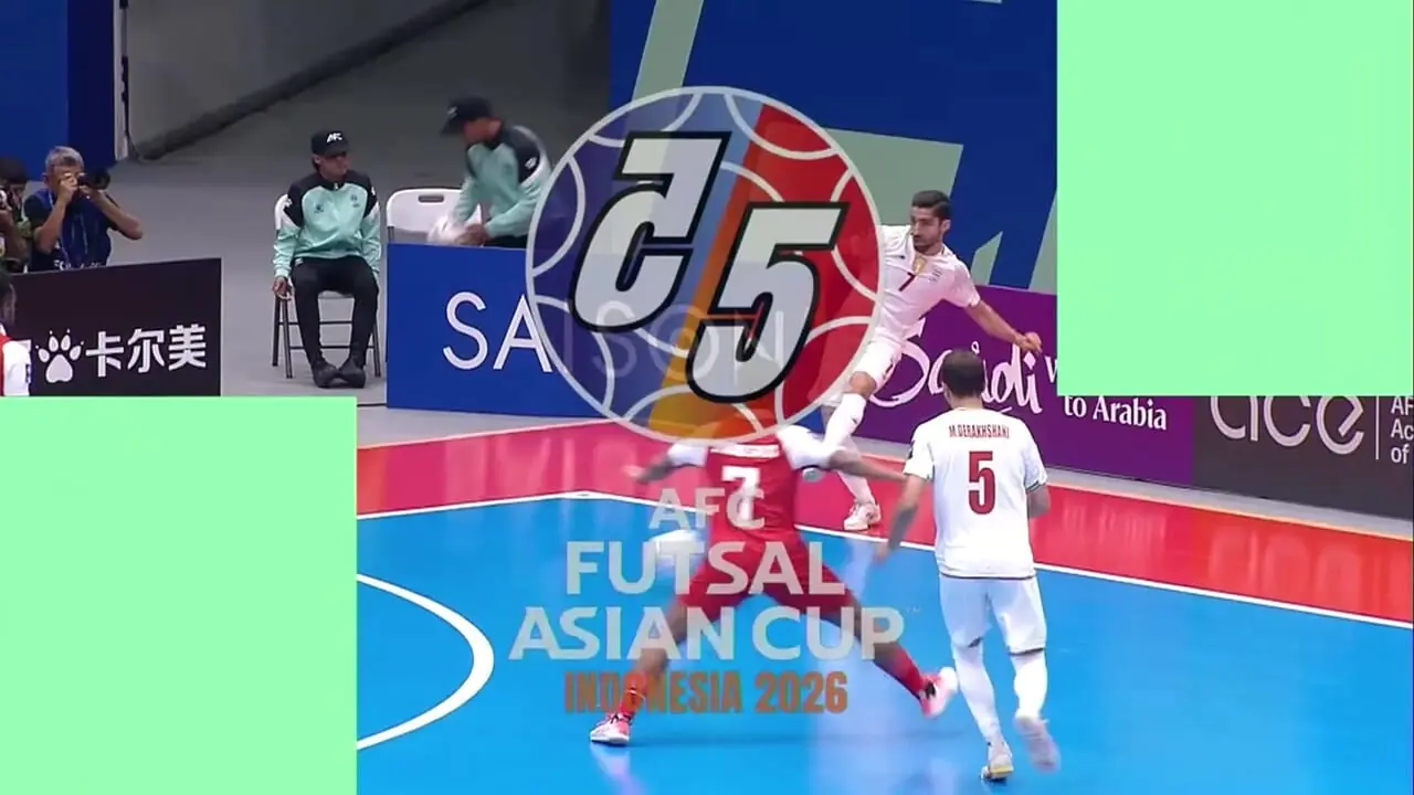 گل اول فوتسال ایران به اندونزی