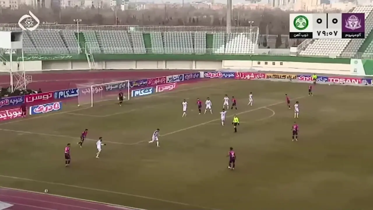 خلاصه بازی آلومینیوم اراک 1 - ذوب آهن 0