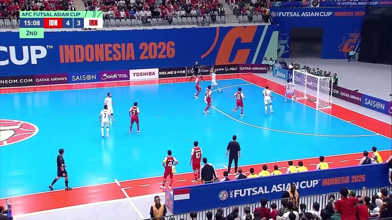 خلاصه فوتسال اندونزی 5(4) - ایران 5(5)