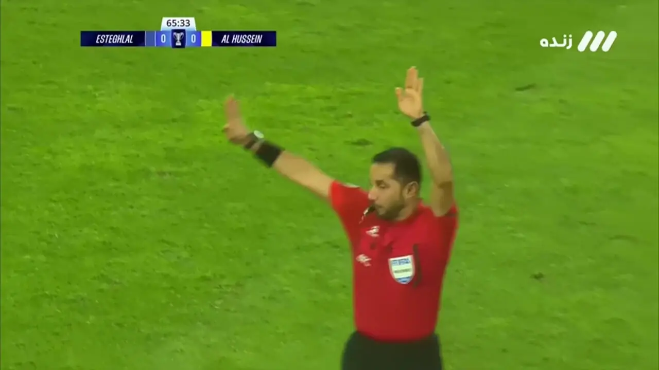 گل مردود استقلال به الحسین توسط آشورمتوف