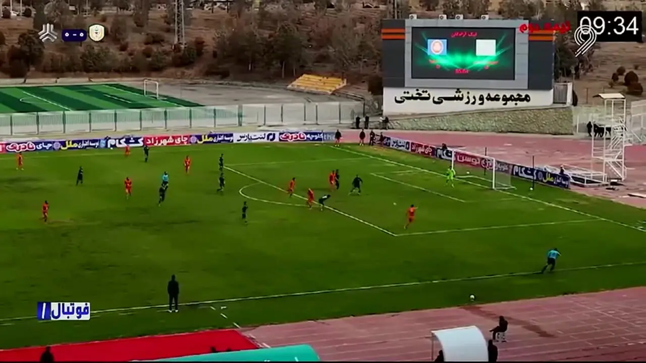 خلاصه بازی نیروی زمینی 0 - سایپا 1