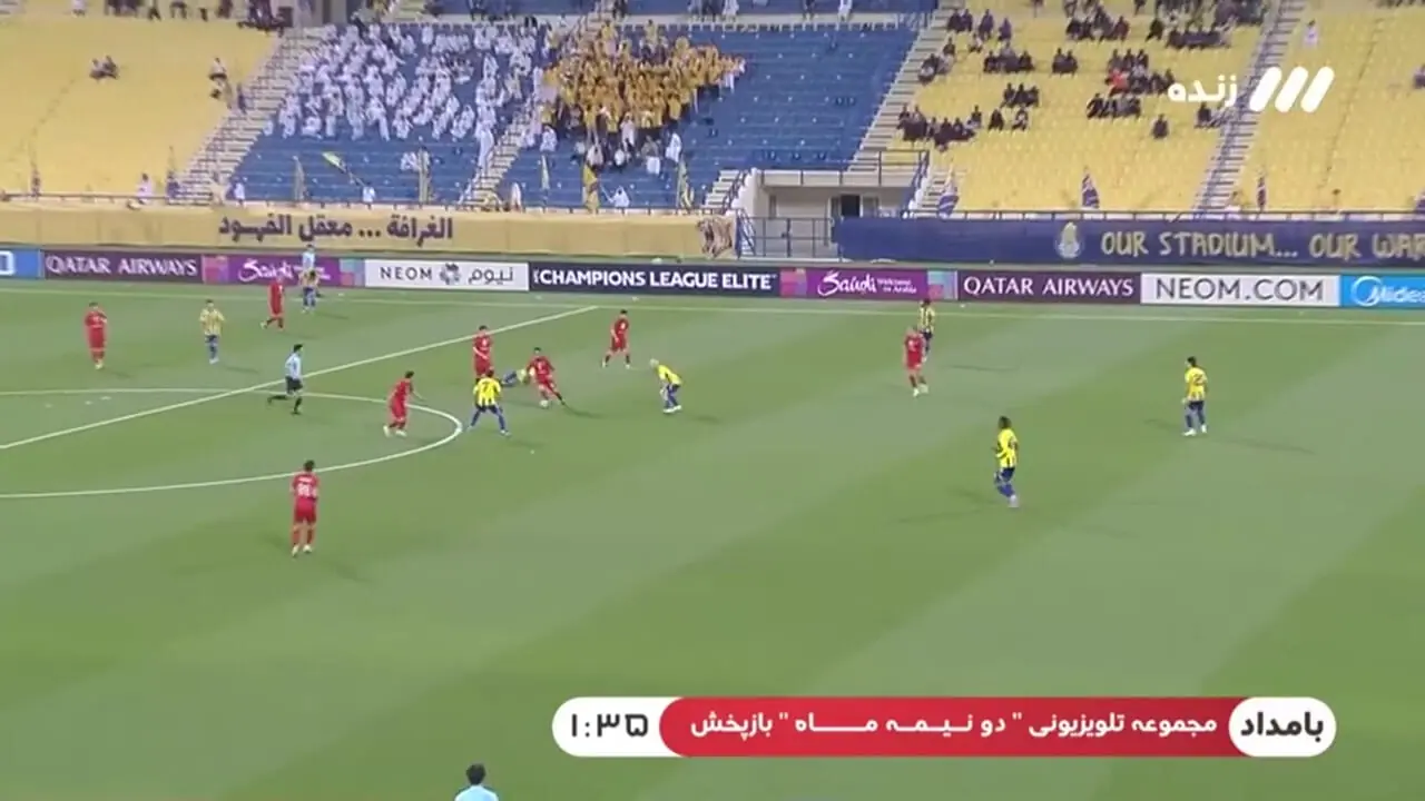 گل دوم تراکتور به الغرافه توسط حسین‌زاده