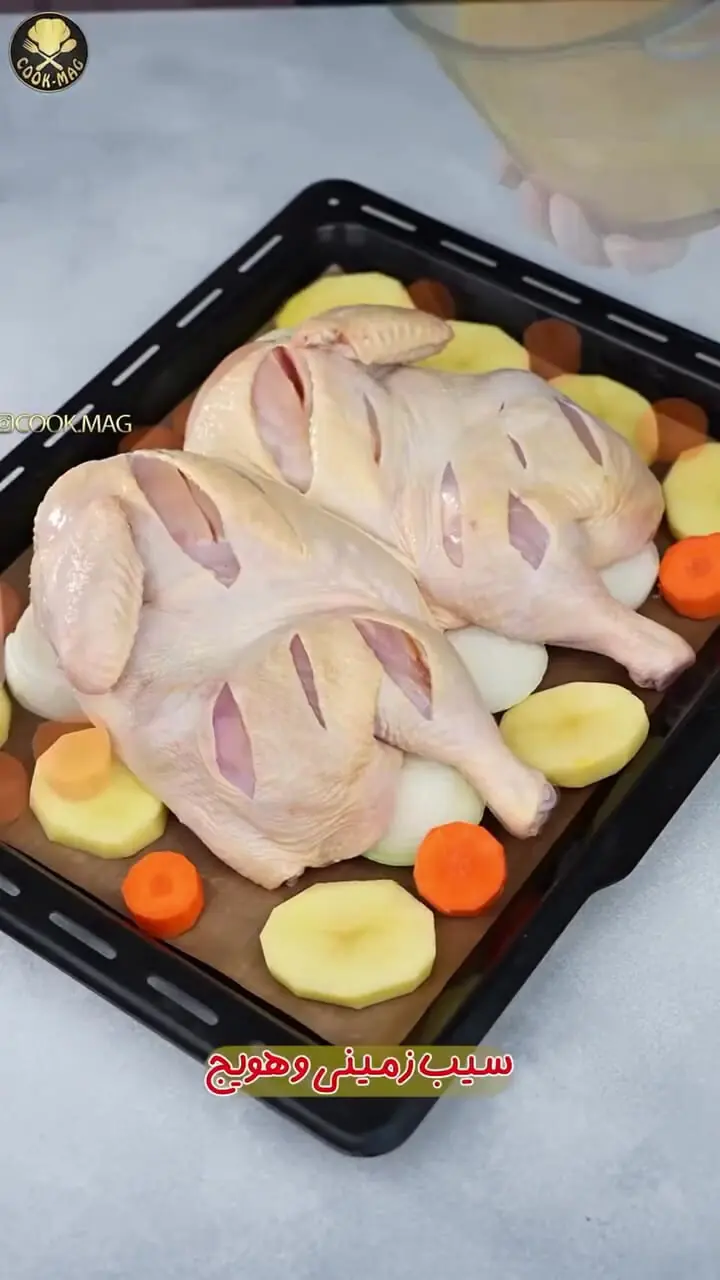 راز مرینیت مرغ بریون برای افطار رمضان + طرز تهیه