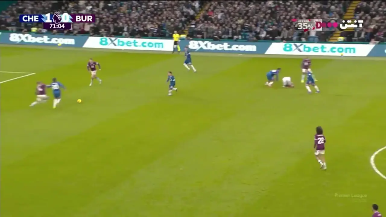 خلاصه بازی چلسی 1 - برنلی 1