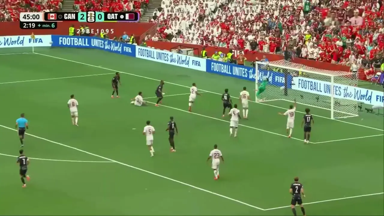 خلاصه بازی کانادا 6 - قطر 0