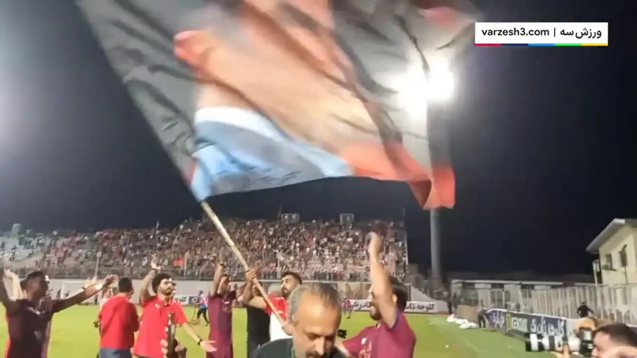 جشن صعود نساجی به لیگ برتر