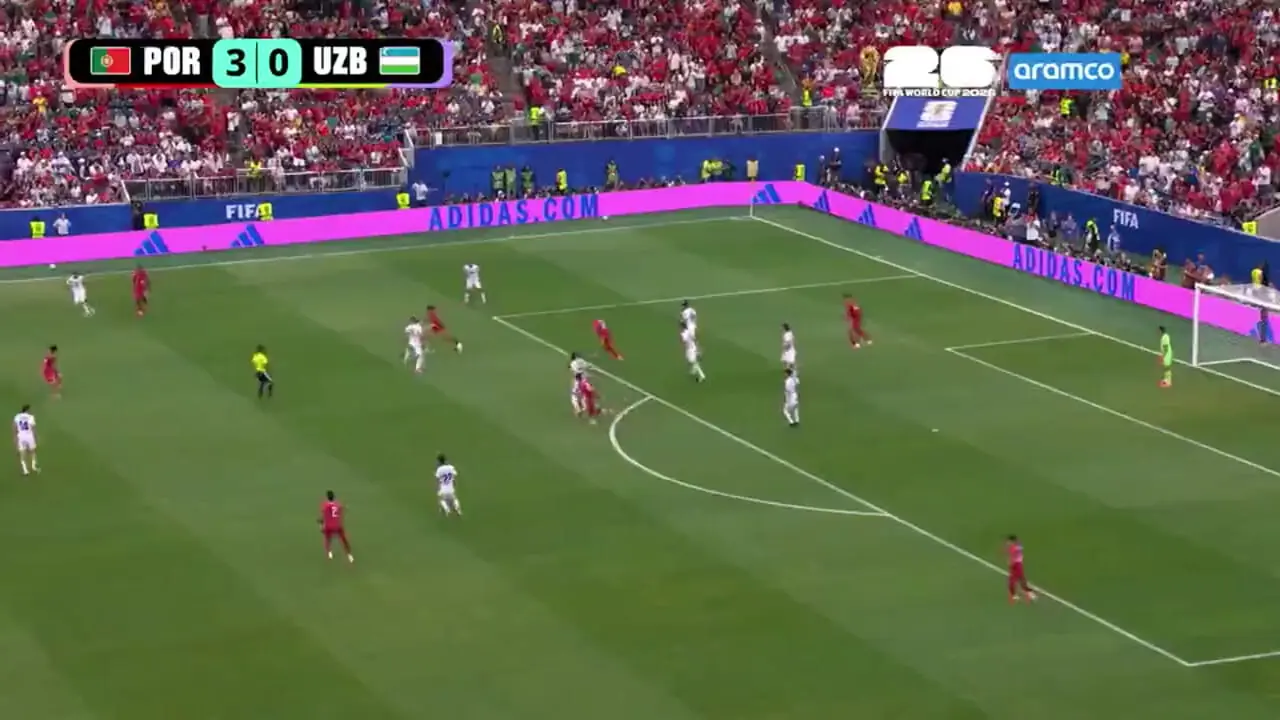خلاصه بازی پرتغال 5 - ازبکستان 0