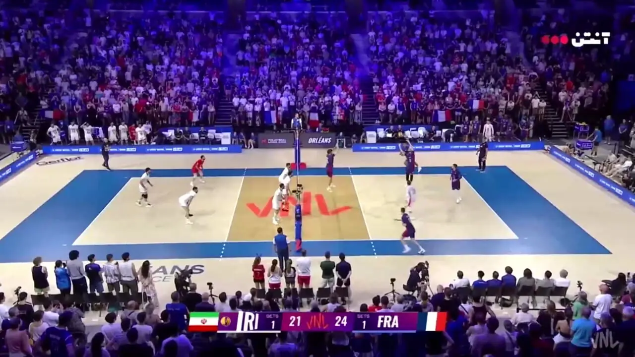 خلاصه والیبال فرانسه 3 - ایران 2