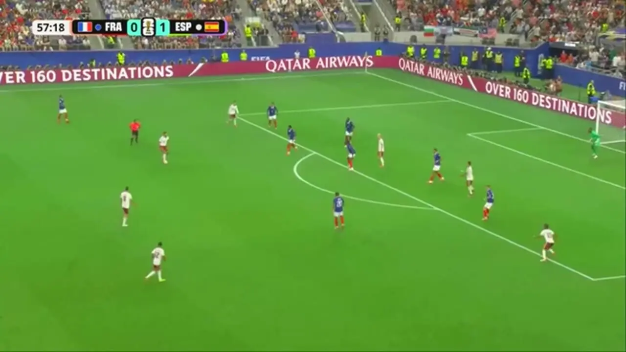 خلاصه بازی فرانسه 0 - اسپانیا 2