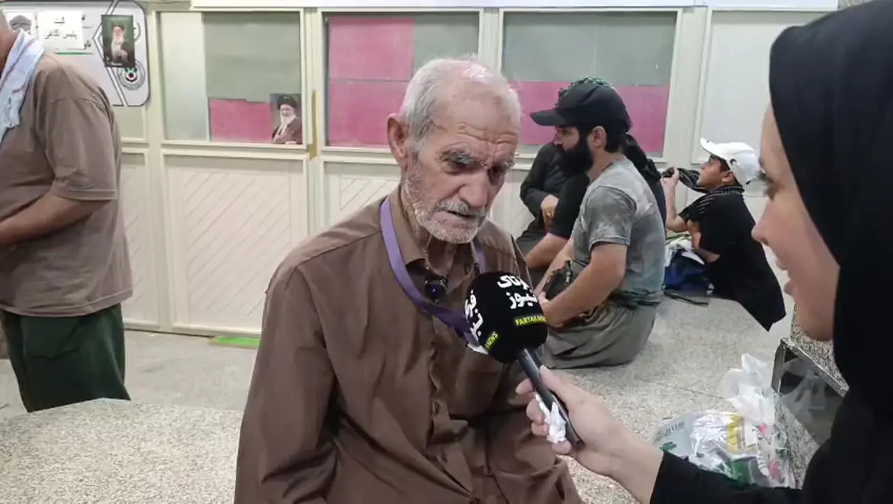 اشک‌های عاشقانه یک پیرمرد همدانی در مرز خسروی؛ دلی که فقط کربلا را می‌خواست
