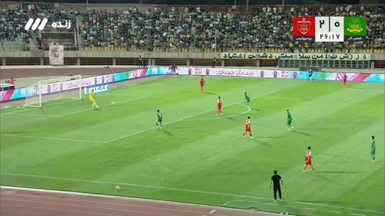خلاصه بازی شمس‌آذر ۰ - پرسپولیس ۲؛ پیروزی سرخ‌ها در قزوین