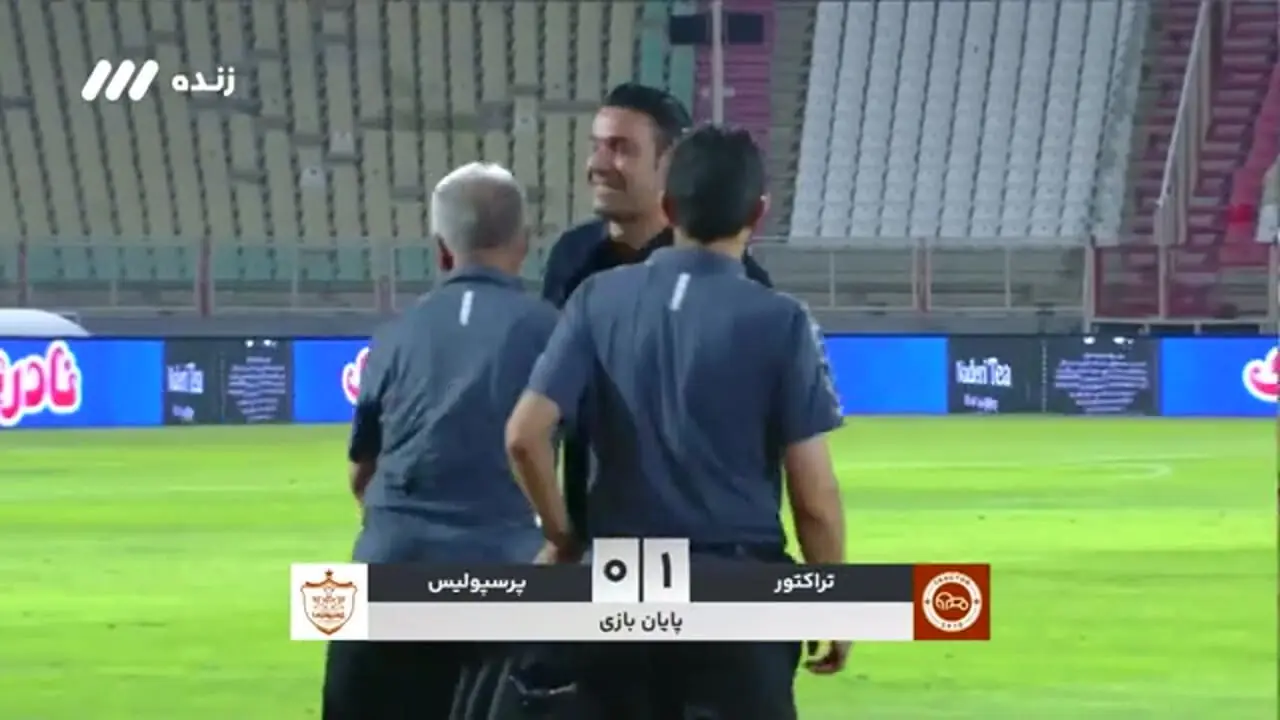 خوشحالی زایدالوصف نکونام پس از سوت پایان بازی