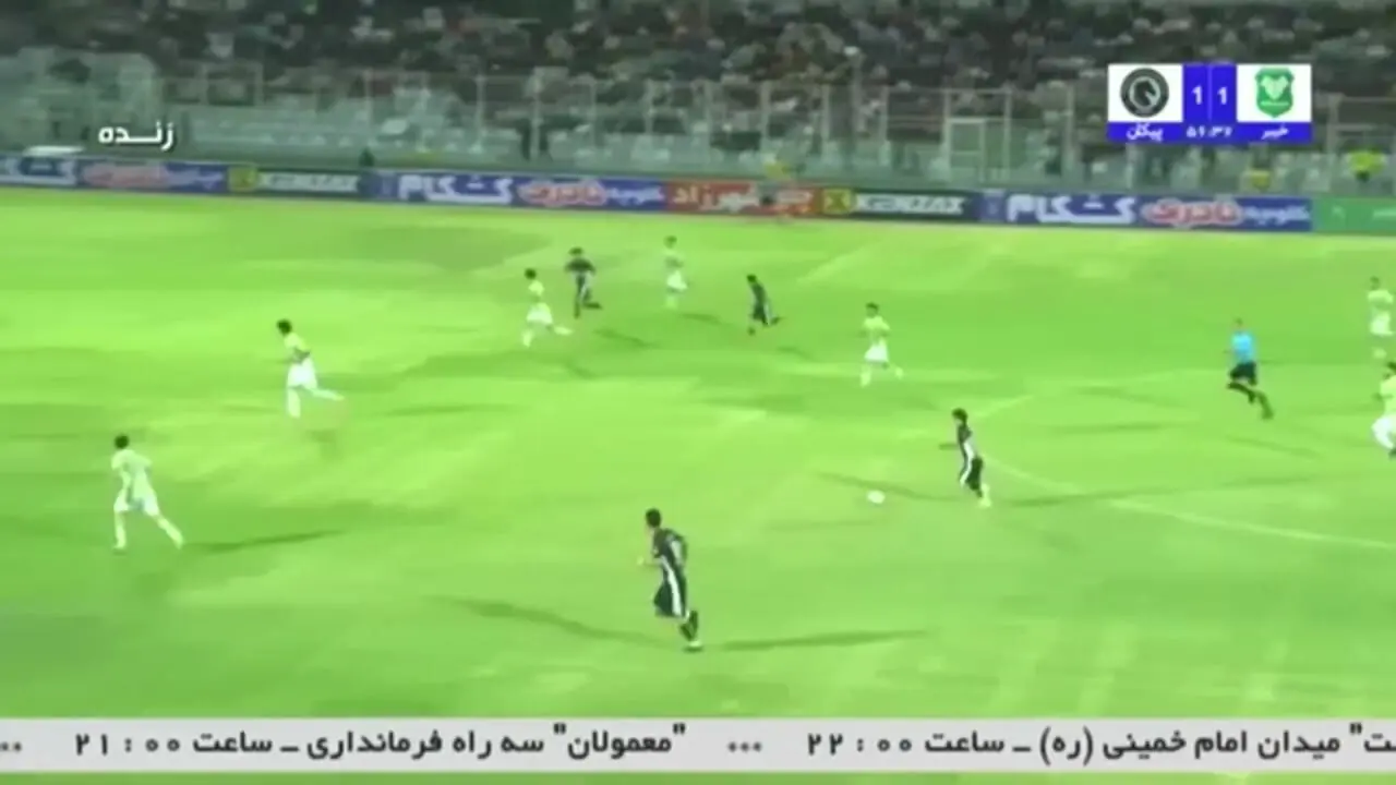 خلاصه بازی خیبر ۲ - پیکان ۳ | پیروزی پرگل پیکان در دیداری جذاب