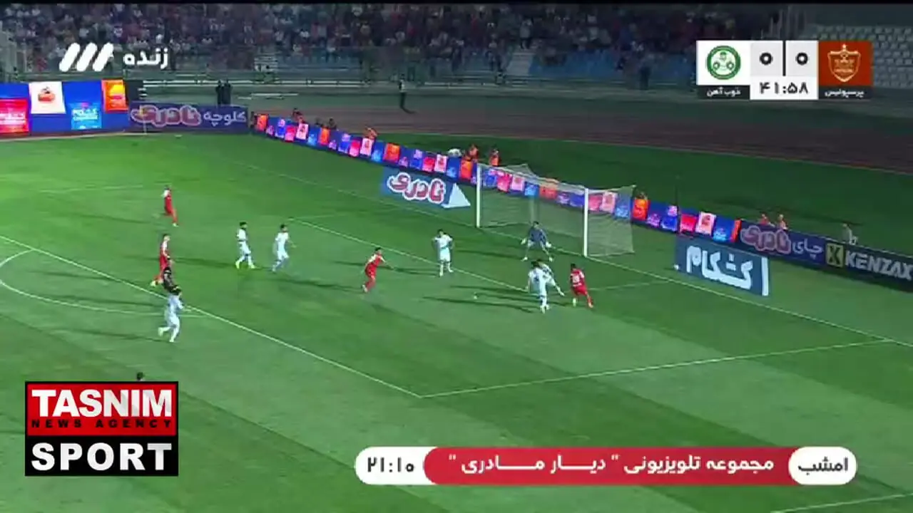 علیپور پرسپولیس را برنده نیمه اول کرد گل