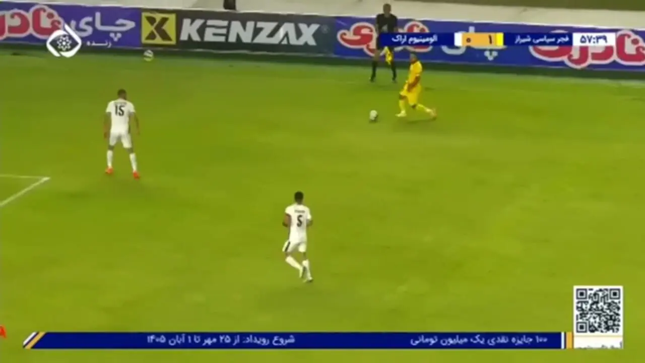خلاصه بازی فجر سپاسی ۲ - آلومینیوم اراک ۱